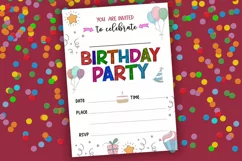 Birthday Party Invitation Template I Fill In Birthday Party Invite