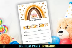 Birthday Party Invitation Template I Fill In Birthday Party Invite