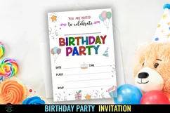Birthday Party Invitation Template I Fill In Birthday Party Invite