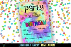 Birthday Party Invitation Template I Fill In Birthday Party Invite