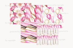 GlamArtZhanna, Birthday papers, Birthday pattern, Birthday background, Peonies paper, Peonies pattern, Peonies paper, Peonies background, peony digital paper, peony pattern, peony background, Celebration paper, Celebrate pattern, Pink Birthday paper