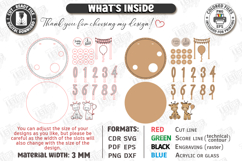 Birthday Plate Laser Cut|Kids Birthday|Party Accessories SVG Product Image 2