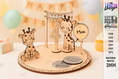 Birthday Plate Laser Cut|Kids Birthday|Party Accessories SVG Product Image 1