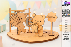 Birthday Plate Laser Cut|Kids Birthday|Party Accessories SVG Product Image 1