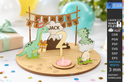 3D Birthday Countdown Plate Laser Cut Bundle | Kids Laser Product Image 4