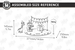 3D Birthday Countdown Plate Laser Cut | Kids Laser | Safari Product Image 3