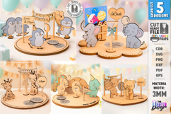 Kids Birthday Plates Laser Cut Bundle|Party Accessories SVG Product Image 1