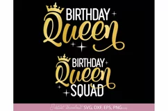 Birthday Queen SVG, Birthday SVG, Birthday girl SVG Product Image 1