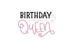 Birthday Queen SVG Cut File Product Image 1
