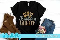 Birthday Queen Svg Birthday Squad Svg Birthday Crew Svg Product Image 3