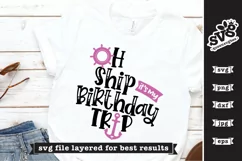 Funny birthday shirt design shown on a white t-shirt