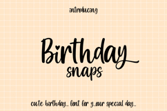 Birthday Snaps - Hand Drawn Font Product Image 1