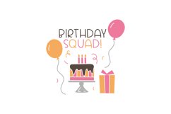 Birthday Squad SVG Cut File Product Image 1