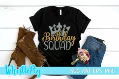 Birthday Queen Svg Birthday Squad Svg Birthday Crew Svg Product Image 5