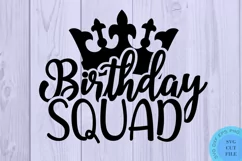 Birthday Queen Svg Birthday Squad Svg Birthday Crew Svg Product Image 6
