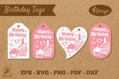 Birthday Tags Template SVG 7 Product Image 1