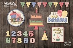 Birthday Tiered tray decor svg, laser cut bundle Product Image 1