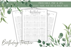 Monthly Birthday Tracker - Never miss a birthday again Product Image 1