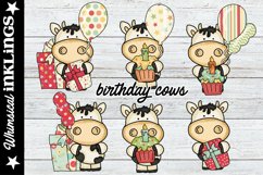 Birthday Cows Sublimation Clipart Product Image 1