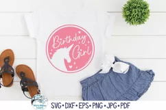Birthday Girl Unicorn SVG | Enchanted Animal Illustration Product Image 4