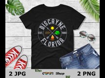 Biscayne National Park Png, Retro US National Park T Shirt Product Image 2