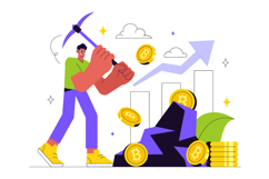 10 Bitcoin Mining Illustration Product Image 4