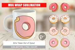 Mug Wrap Bitten Donut Product Image 1