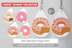Earring Bitten Donut Product Image 1