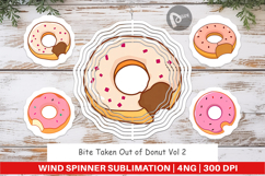 Wind Spinner Bitten Donut Product Image 1