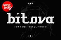 Bitova | Pixel Display Webfont for Retro Digital Websites Product Image 1