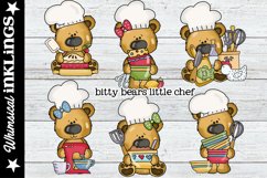 Bitty Bears Little Chef Sublimation Clipart Product Image 1