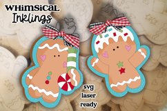 Bitty Ginger Ornaments SVG Set For Laser Cutting Product Image 1