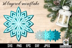 Premium paper cutting files SVG bundle, Christmas snowflakes Product Image 2