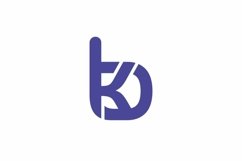 BK KB Logo design vector template Product Image 1
