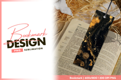 Golden liquid on black bookmark png Product Image 1