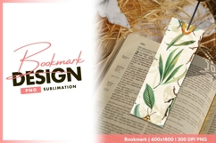 Watercolor Illustration of Beetles and Green bookmark png Product Image 1