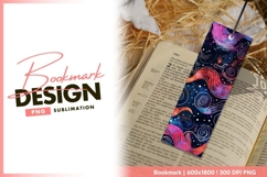 Abstract cosmic pattern with swirling bookmark png Product Image 1