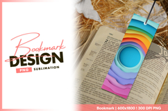 Colorful paper cut out layers design bookmark png Product Image 1