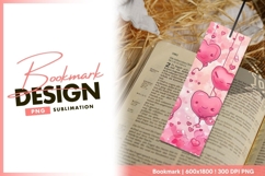 Pink heart balloons with faces hanging bookmark png design Product Image 1
