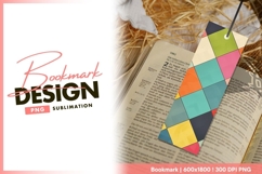 Geometric Pattern of Colorful Diamond bookmark png design Product Image 1