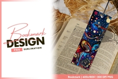 Abstract illustration of a musical bookmark png design Product Image 1
