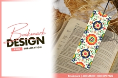 Colorful Floral Pattern with Repeating bookmark png Product Image 1
