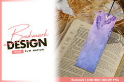 Wisteria on lavender textured background bookmark png Product Image 1