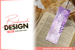 Wisteria bloom digital art bookmark png Product Image 1