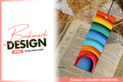 Colorful curvy paper layers bookmark png Product Image 1