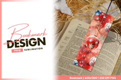 Watercolor christmas ornaments festive bookmark png Product Image 1