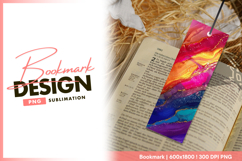 Abstract colorful fluid art background bookmark png Product Image 1