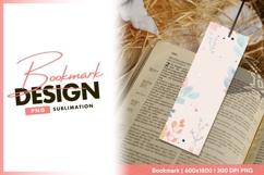 Watercolor floral design pastel background for bookmark png Product Image 1