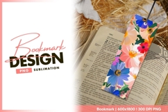 Colorful floral background for designs and projects bookmark Product Image 1