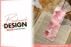 Soft pink blossoms floral close up beauty bookmark png Product Image 1